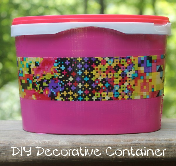 DIY Scotch Duct Tape Storage Container For Back To School