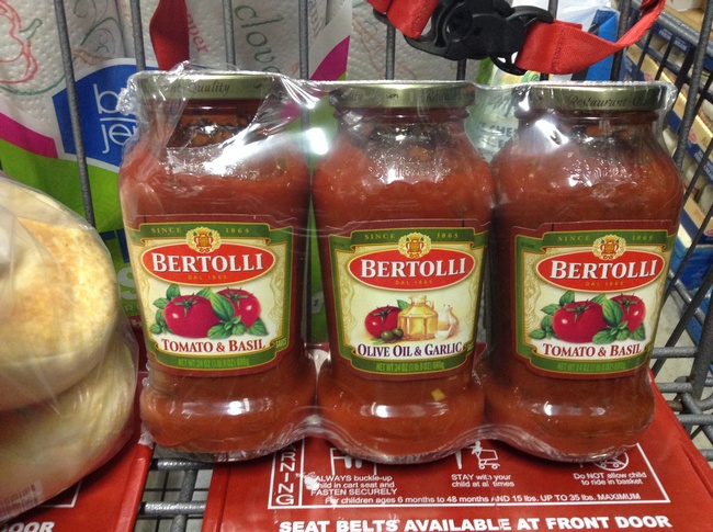 Bertolli deals spaghetti sauce