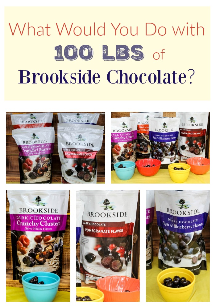 What Would You Do With 100 Pounds Of Brookside Chocolate