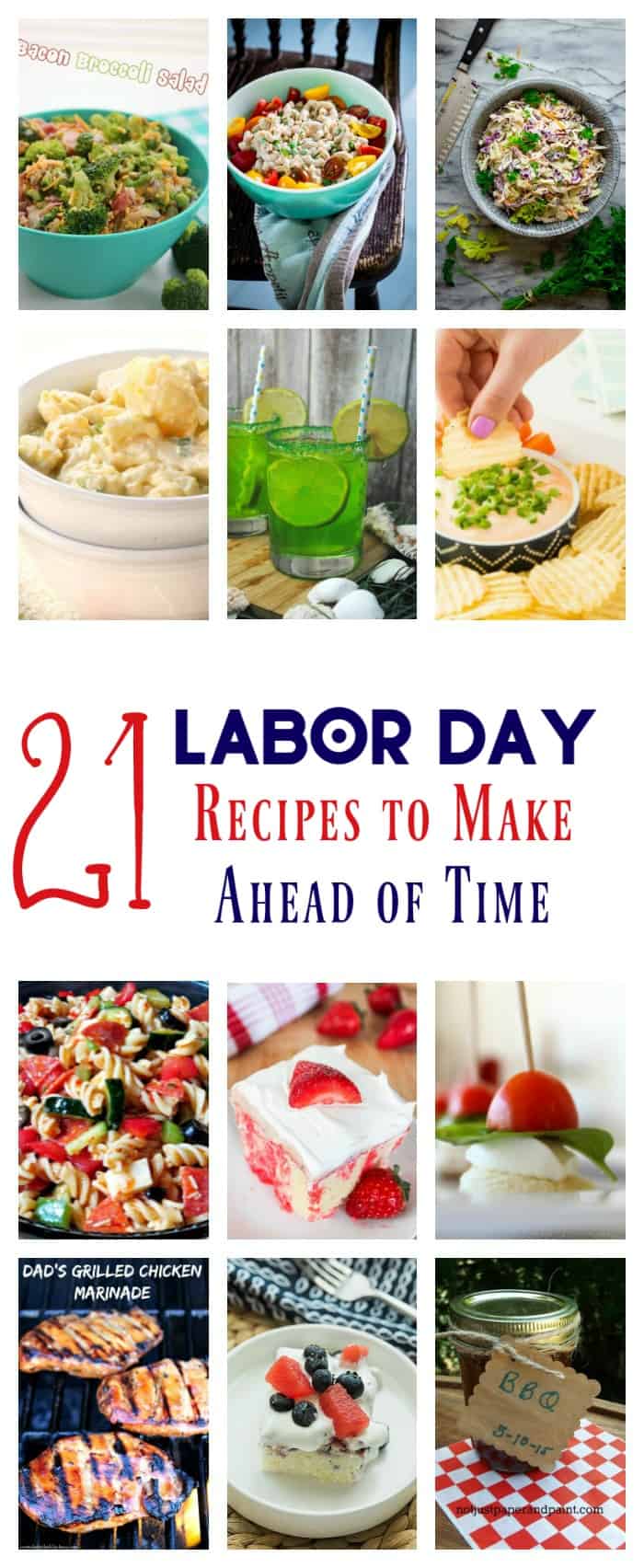 21 Labor Day Recipes That You Can Make Ahead Of Time 