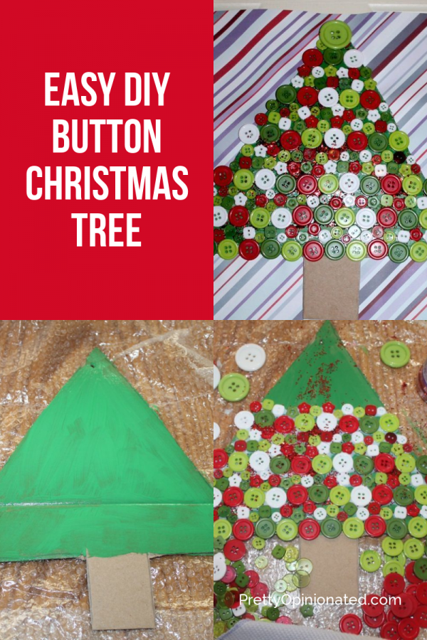 DIY Button Christmas Tree + Tips To Deck Your Small Halls For The ...