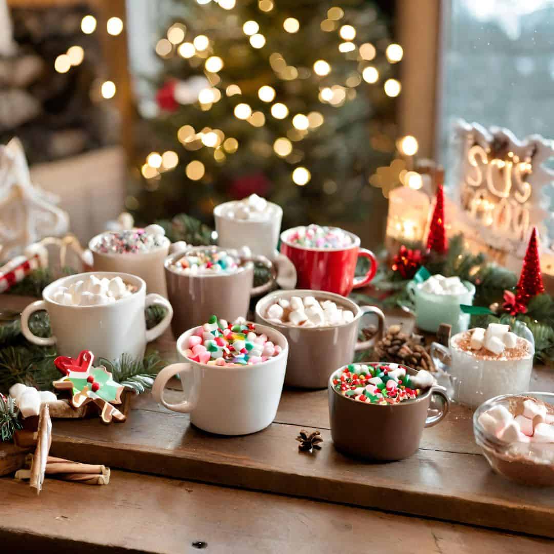 Dining Delight: Hot Cocoa Bar with Gingerbread Theme